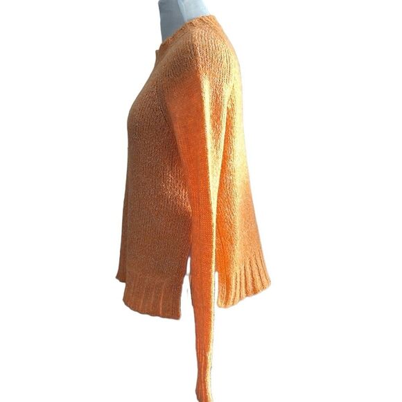 Beatrice .b Women’s Wool Blend Orange Sweater Anthropologie Oversized Size S - Picture 4 of 10